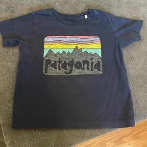 Patagonia Fitz Roy Skies T-Shirt, 12-18 Months, Navy